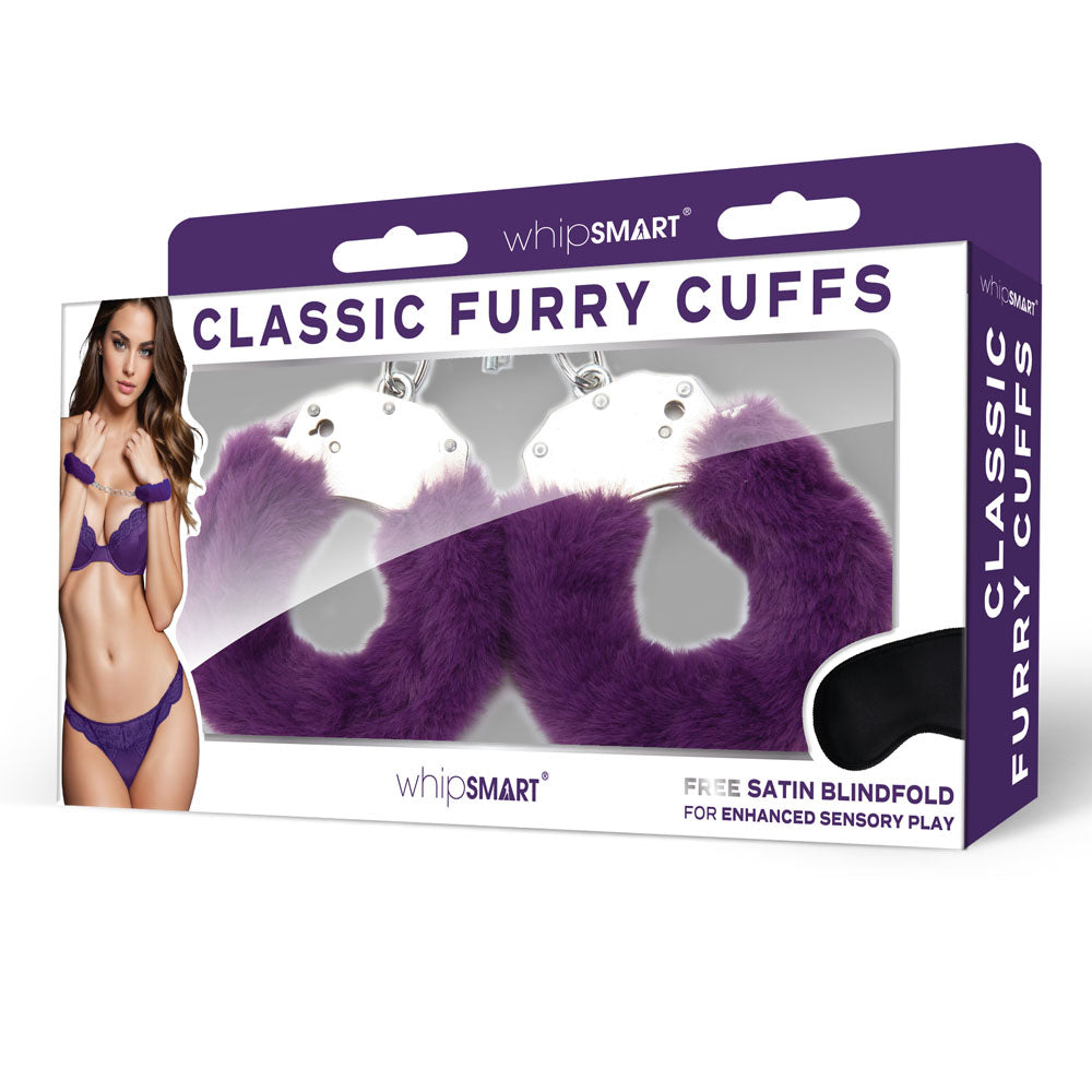 WhipSmart Classic Furry Cuffs – Comfortable Sensory Play with Plush Faux Fur > Bondage Gear > Restraints