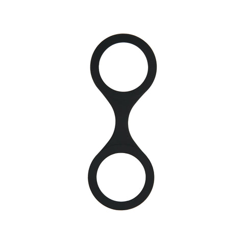 WhipSmart Silicone Handcuffs - Black with Free Blindfold - 19 cm > Bondage Gear > Handcuffs