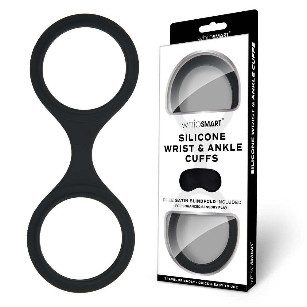 WhipSmart Silicone Wrist and Ankle Cuffs – Hypoallergenic Adjustable Restraint Set > Bondage Gear > Restraints Main image