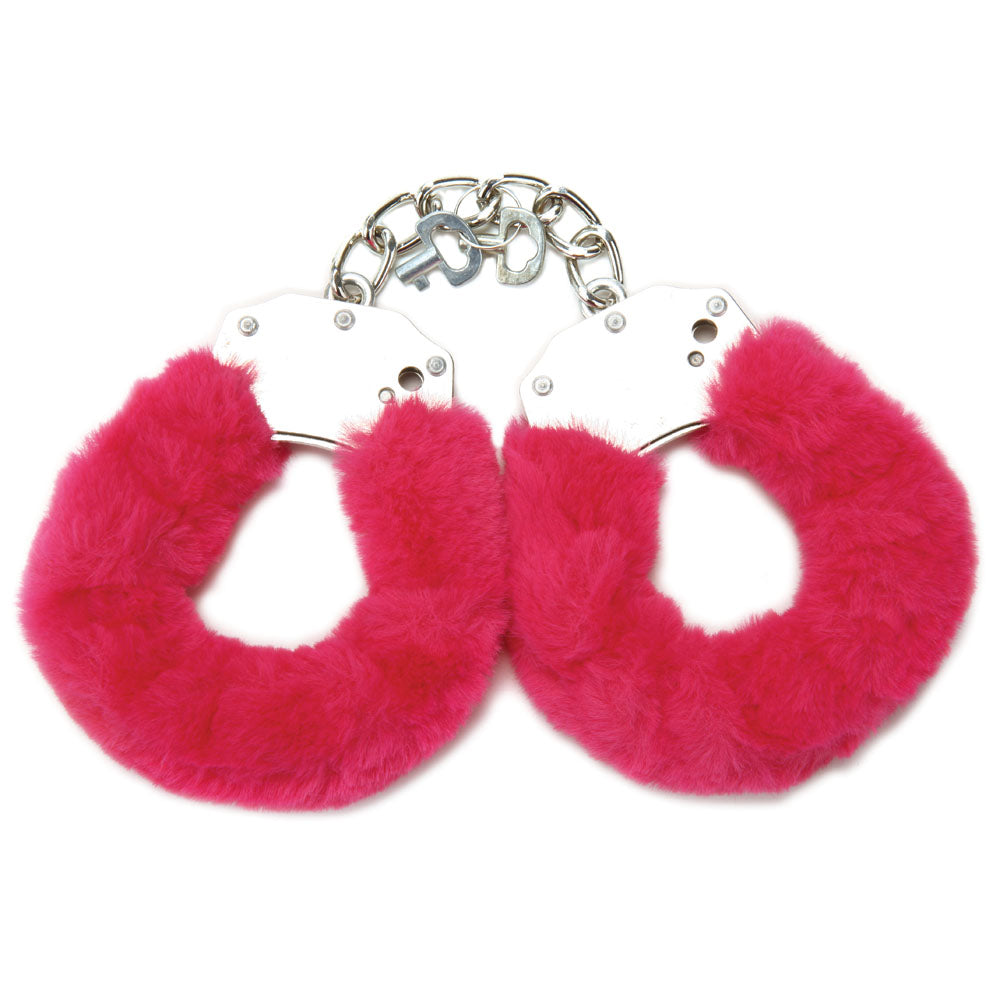 Whipsmart Adjustable Furry Wrist Cuffs With Satin Blindfold Secondary image