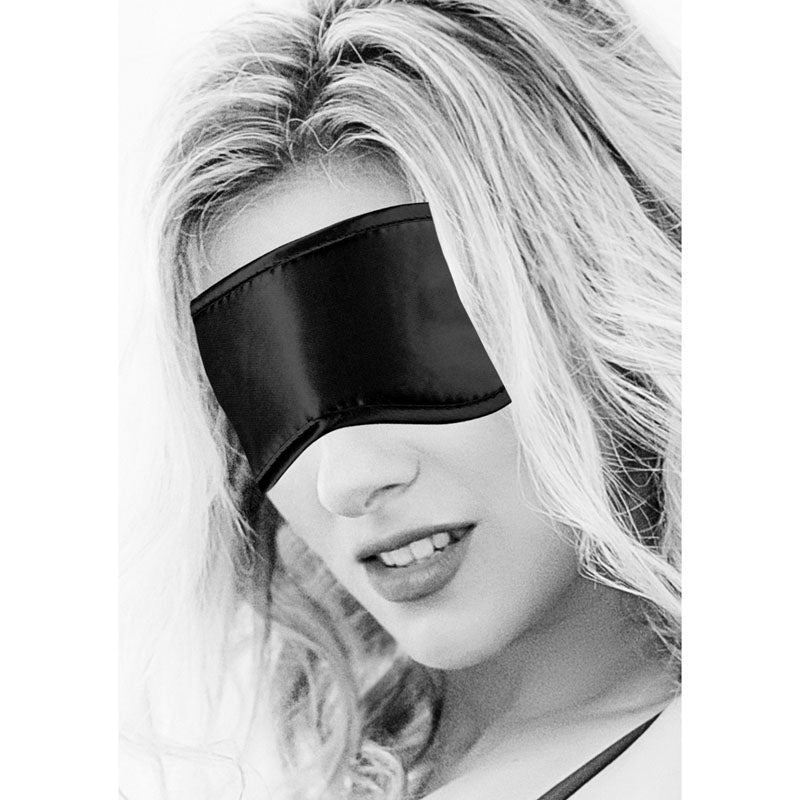 White Satin Eye Mask Blindfold – Silky Satin Sleep Mask Secondary image