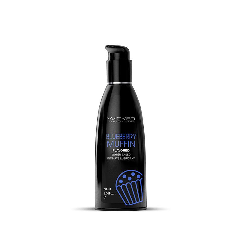 Wicked Aqua Blueberry Muffin 60 ml Water Based Lubricant Flavoured Lube