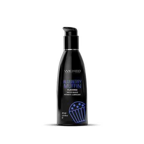 Wicked Aqua Blueberry Muffin 60 ml Water Based Lubricant Flavoured Lube