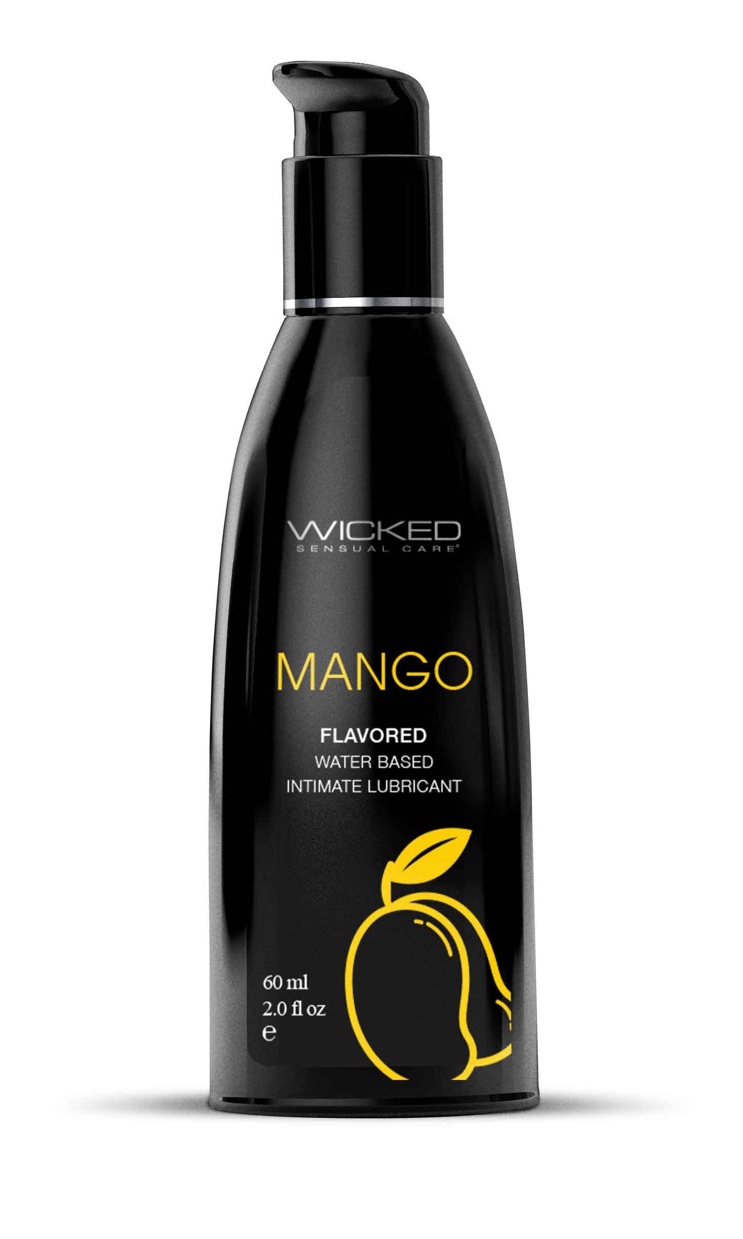 Wicked Aqua Mango Water Based Lubricant 60ml Bottle > Lube > Flavoured