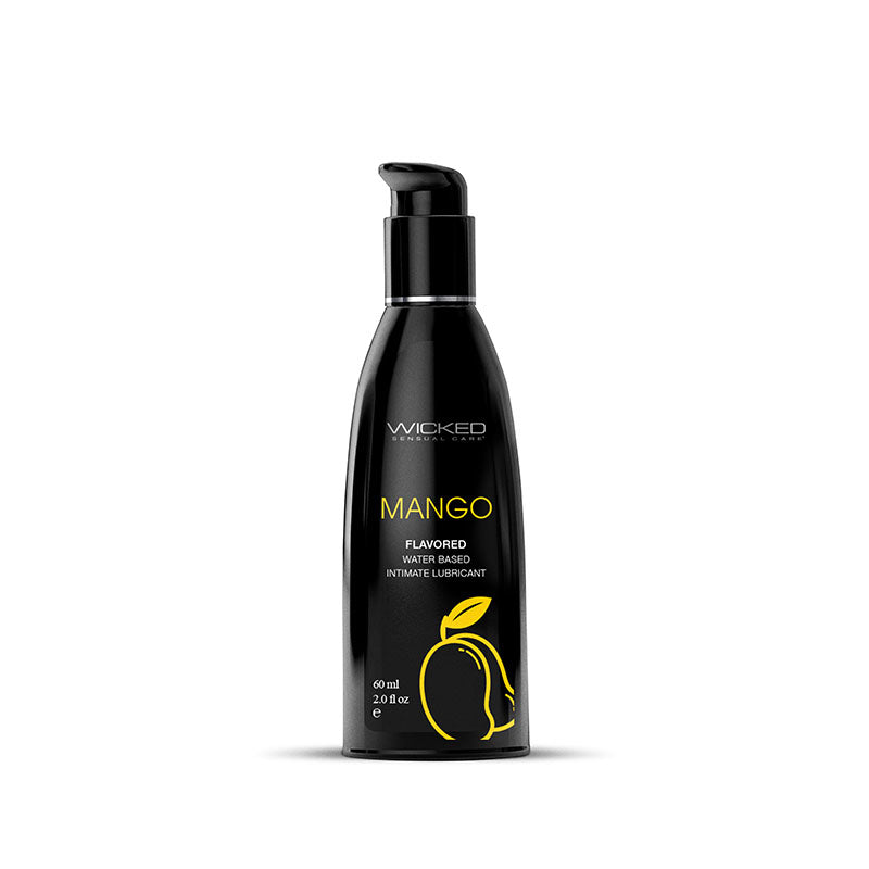 Wicked Aqua Mango Water Based Lubricant 60ml Bottle > Lube > Flavoured