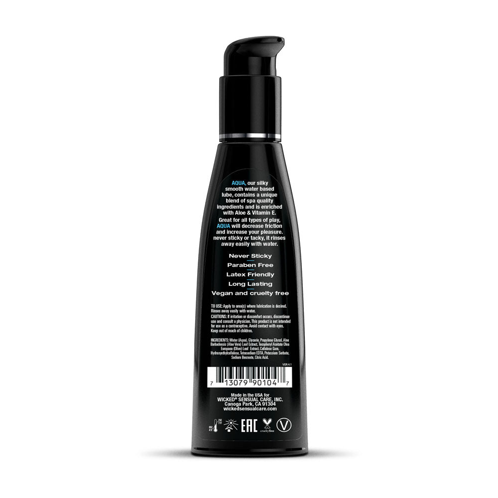 Wicked Aqua Water Based Lubricant 120ml 4 Ounce Bottle Secondary image