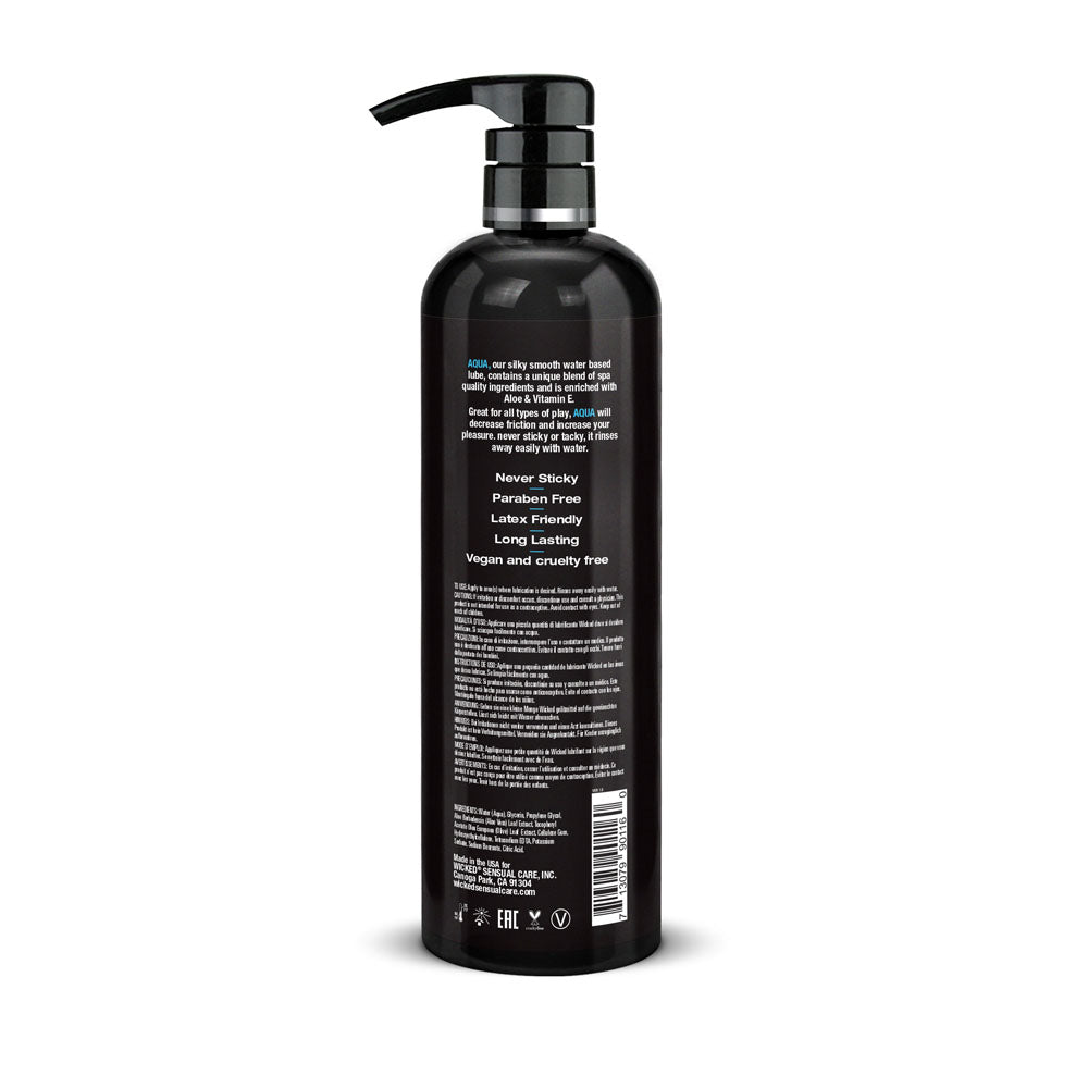 Wicked Aqua Water Based Lubricant 473ml Secondary image