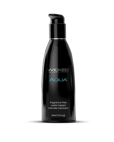 Wicked Aqua Water Based Lubricant 60 ml 2 Ounce Bottle Water Based Lube
