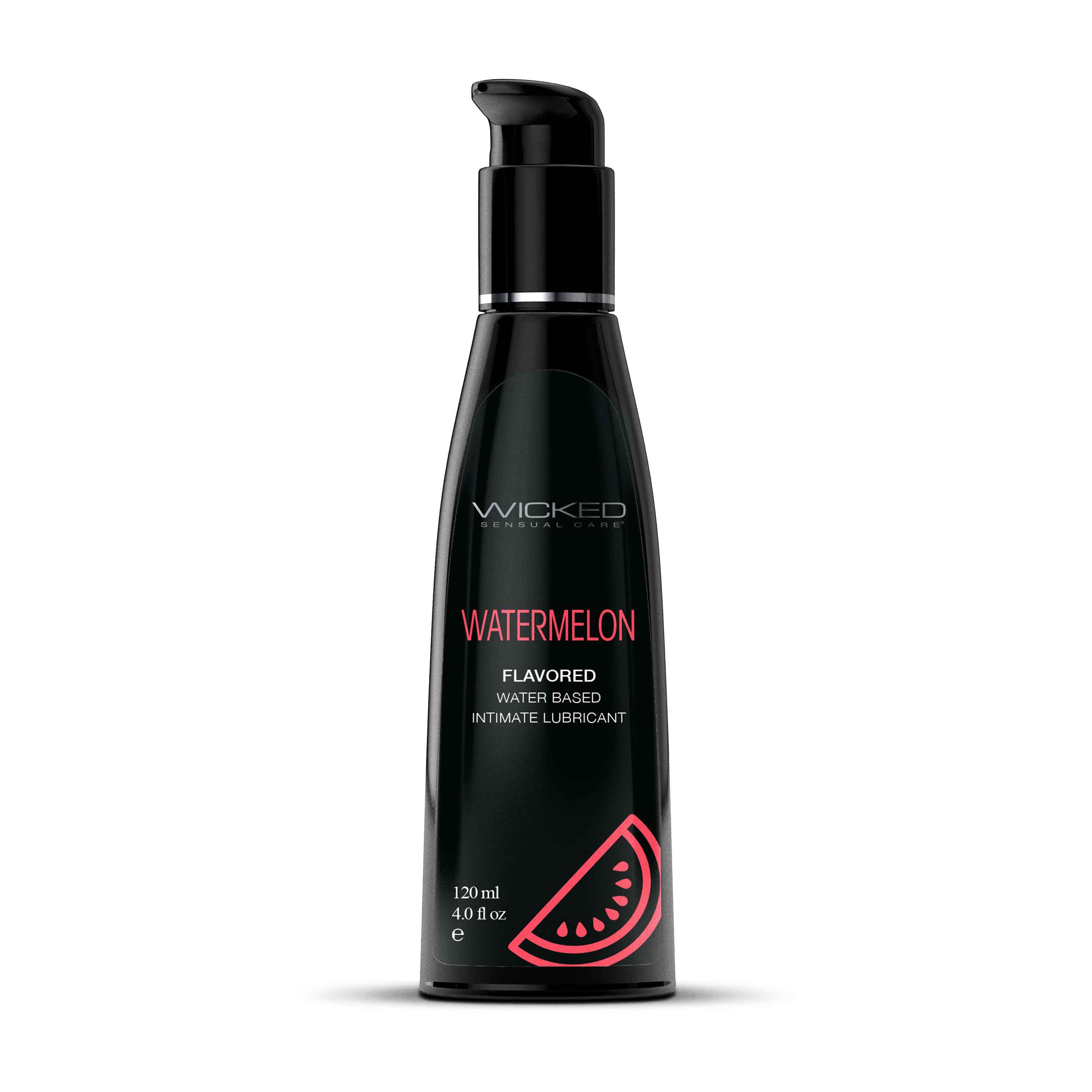 Wicked Aqua Watermelon Lubricant 120 ml - Watermelon Flavored Flavoured Lube