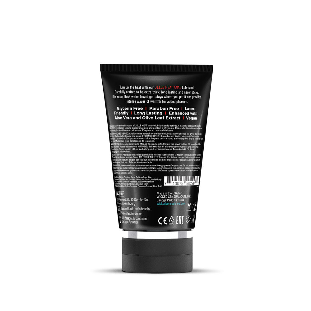 Wicked Jelle Heat 120ml Warming Water Based Anal Lubricant > Lube > Anal