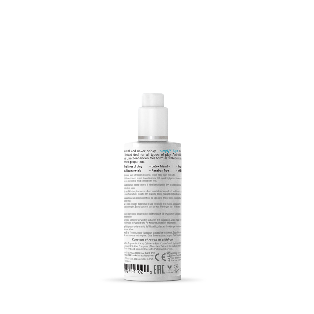 Wicked Simply Aqua Water Based Lubricant 70ml Bottle Secondary image