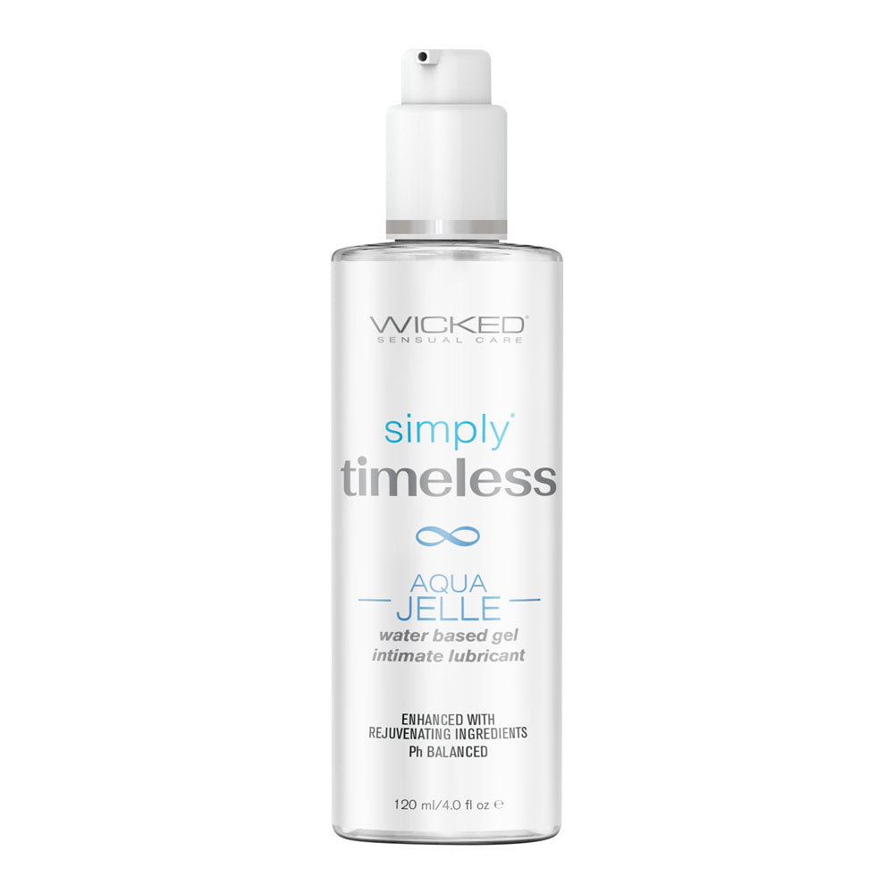 Wicked Simply Timeless Aqua Jelle Lubricant 120ml Silicone Lubricant