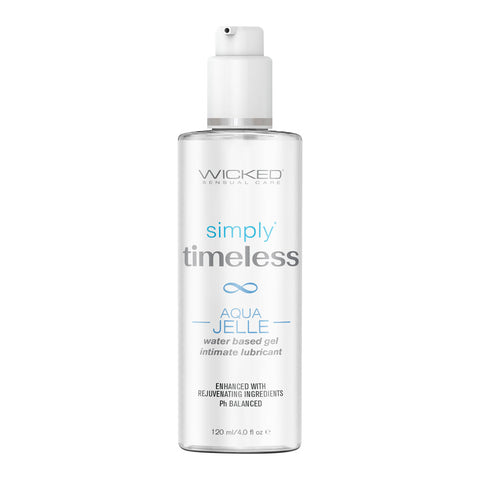 Wicked Simply Timeless Aqua Jelle Lubricant 120ml Silicone Lubricant