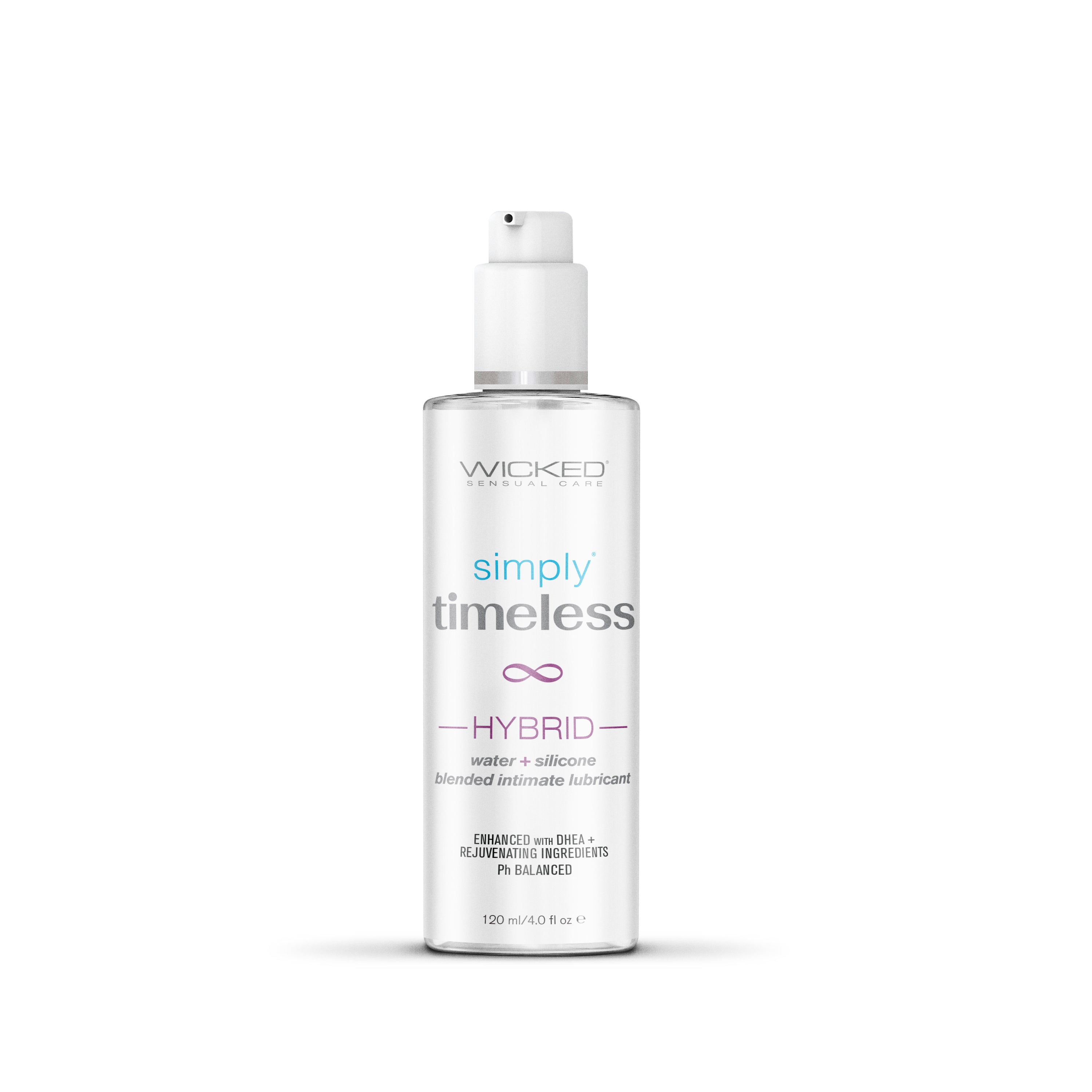 Wicked Simply Timeless Hybrid Lubricant 4 Ounce Bottle Hybrid Lube
