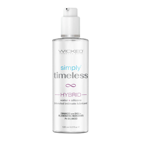 Wicked Simply Timeless Hybrid Lubricant 4 Ounce Bottle Hybrid Lube