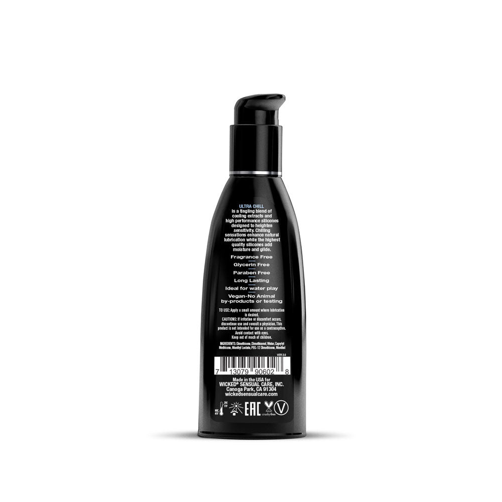 Wicked Ultra Chill Cooling Silicone Lubricant 60ml 2 Ounce Bottle > Lube > Silicone