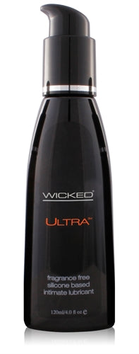 Wicked Ultra Silicone Lubricant 120 Milliliter 4 Ounce Bottle Silicone Lubricant