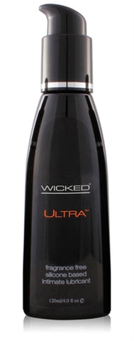 Wicked Ultra Silicone Lubricant 120 Milliliter 4 Ounce Bottle Silicone Lubricant