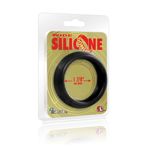 Wide Donut Black Cock Ring 48mm for Enhanced Intimacy and Longer Lasting Pleasure Black COCK RINGS