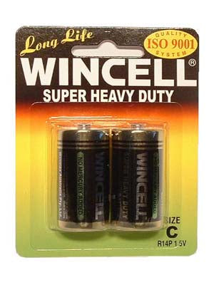 Wincell C Super Heavy Duty Batteries 2 Pack Batteries
