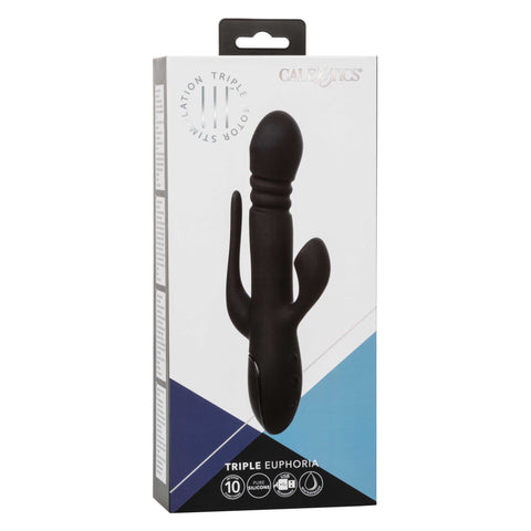 III Triple Euphoria - Triple Action Massager with Thrusting Shaft > Vibrators > Ladies > Rabbit Multi