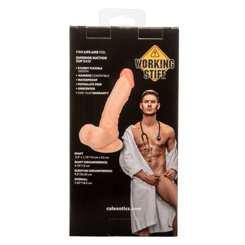 Working Stiff The Doctor Realistic Flesh Tone Dildo with Suction Cup Base 5.5 Inch > Realistic Dildos and Vibes > Slim Dildos