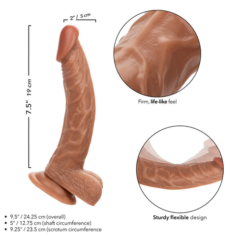 Working Stiff The Personal Trainer Realistic 7.5 Inch Flesh Tone Dildo with Suction Cup Base DONGS