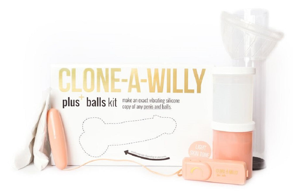 Clone a Willy Plus Balls Kit (Light Skin Tone) – Silicone Replica Mold Kit > Realistic Dildos and Vibes > Mould your own kits