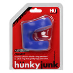 Hunkyjunk Stretchy Clutch Cock and Ball Sling by Oxballs Blue > Cock Ring > Sling