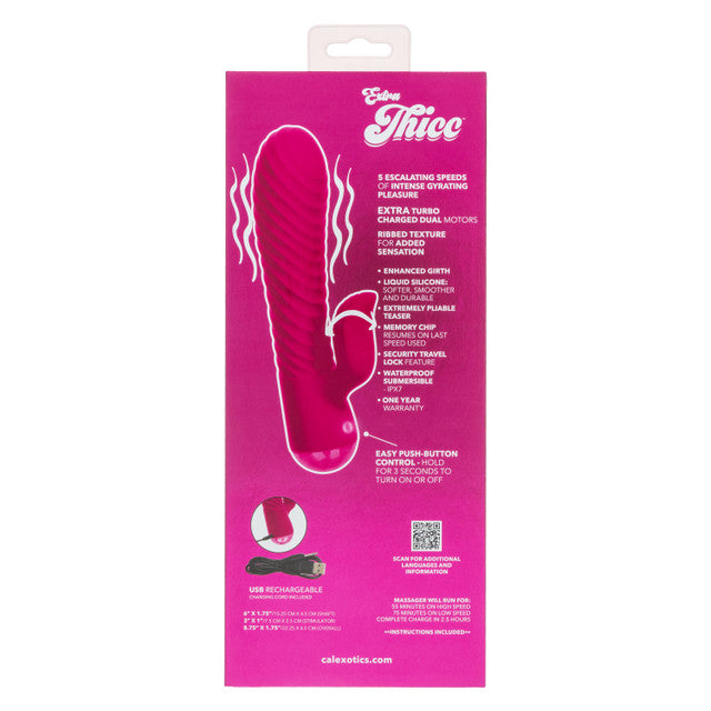 Extra Thicc Chubby Gyrating Tickler – 6 Inch Dual Motor Vibrator > Vibrators > Ladies > Rabbit