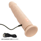 Rechargeable Vibrating and Thrusting Silicone Studs (Brown) – Dual Motor Vibrating Studs > Vibrators > Realistic Vibrators