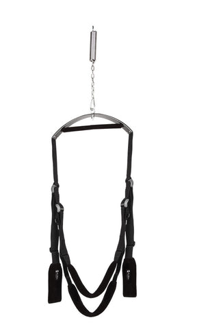 Lux Fetish Fantasy Swing Adjustable Black Bedroom Restraint > Sex Toys > Swings & Slings