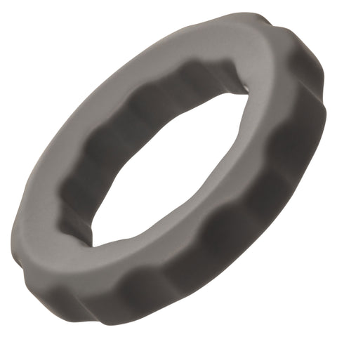 Alpha Liquid Silicone Erect Ring Stretchy Comfortable Gray Beaded Design COCK RINGS