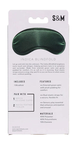 Indica Emerald Green – Satin Blindfold Green Blindfold
