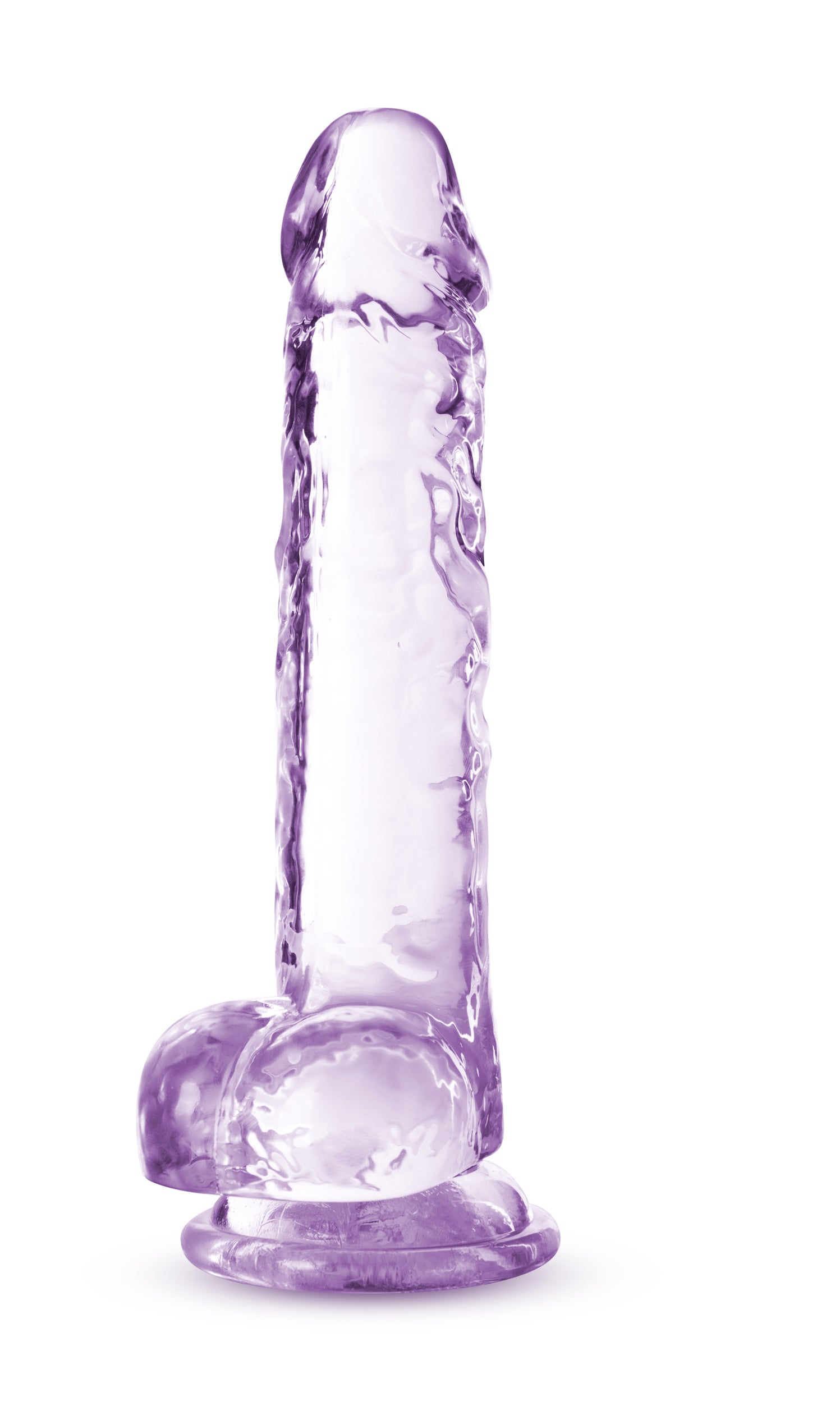 Naturally Yours 7 Inch Crystaline Dildo Amethyst > Dildos > Realistic Dildos