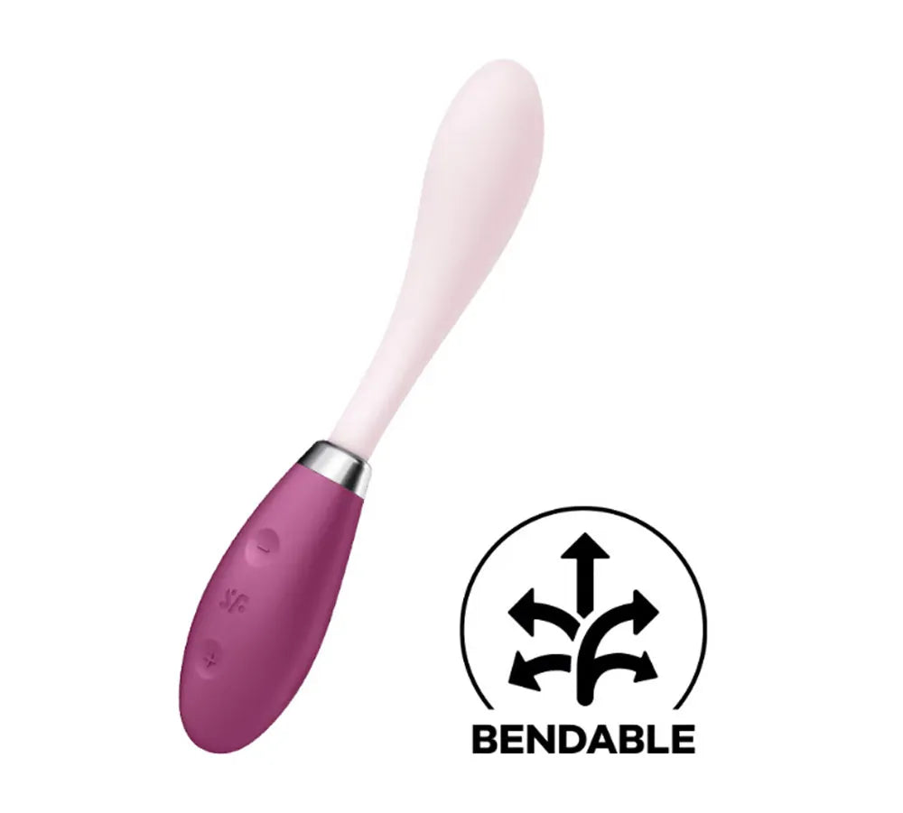 Satisfyer G-Spot Flex 3 Red Flexible Silicone Vibrator with 12 Vibration Modes and Dual Motors Secondary image