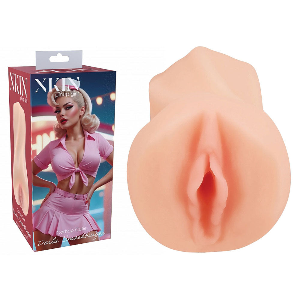 XKIN Pinup Girls Darla Smashburger (Pink) – 12.5 cm Vagina Stroker Flesh > Sex Toys For Men > Masturbators > Manual