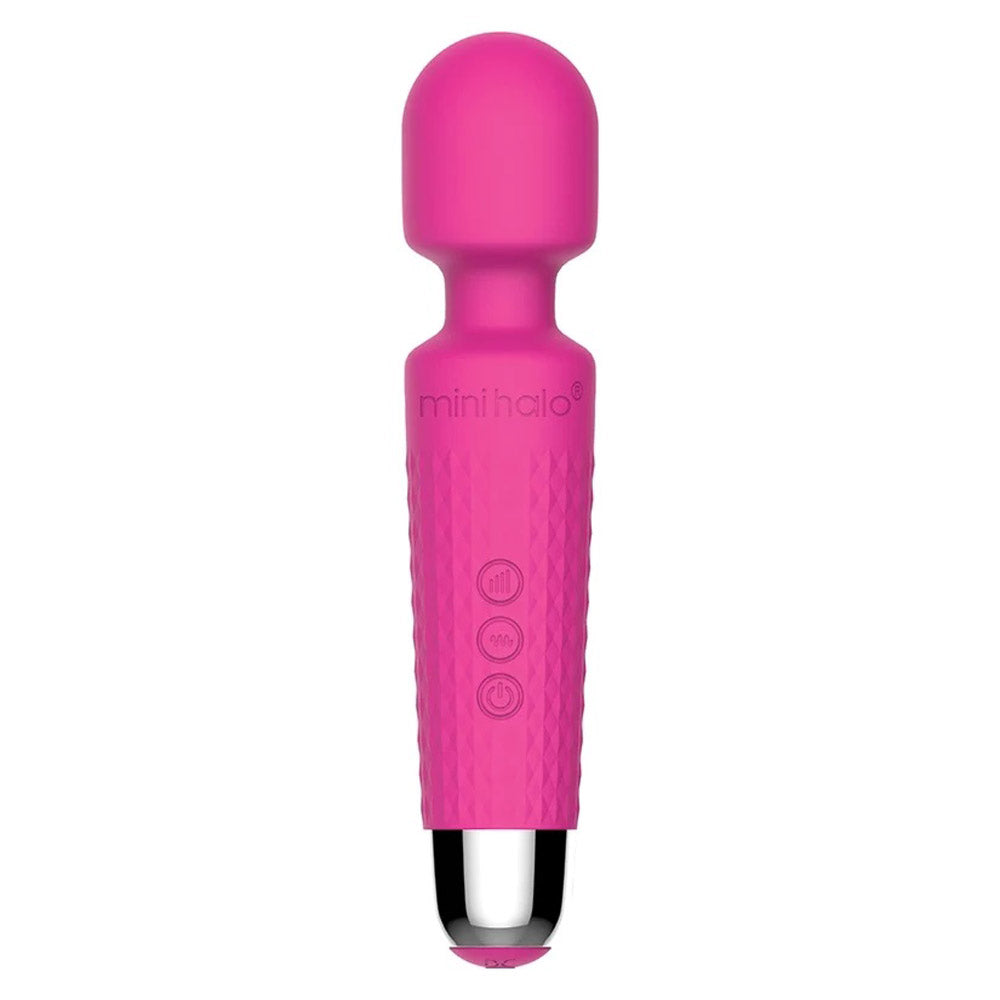 Shibari Mini Wand Halo (Pink) – Rechargeable Powerful Wand Electric Massager