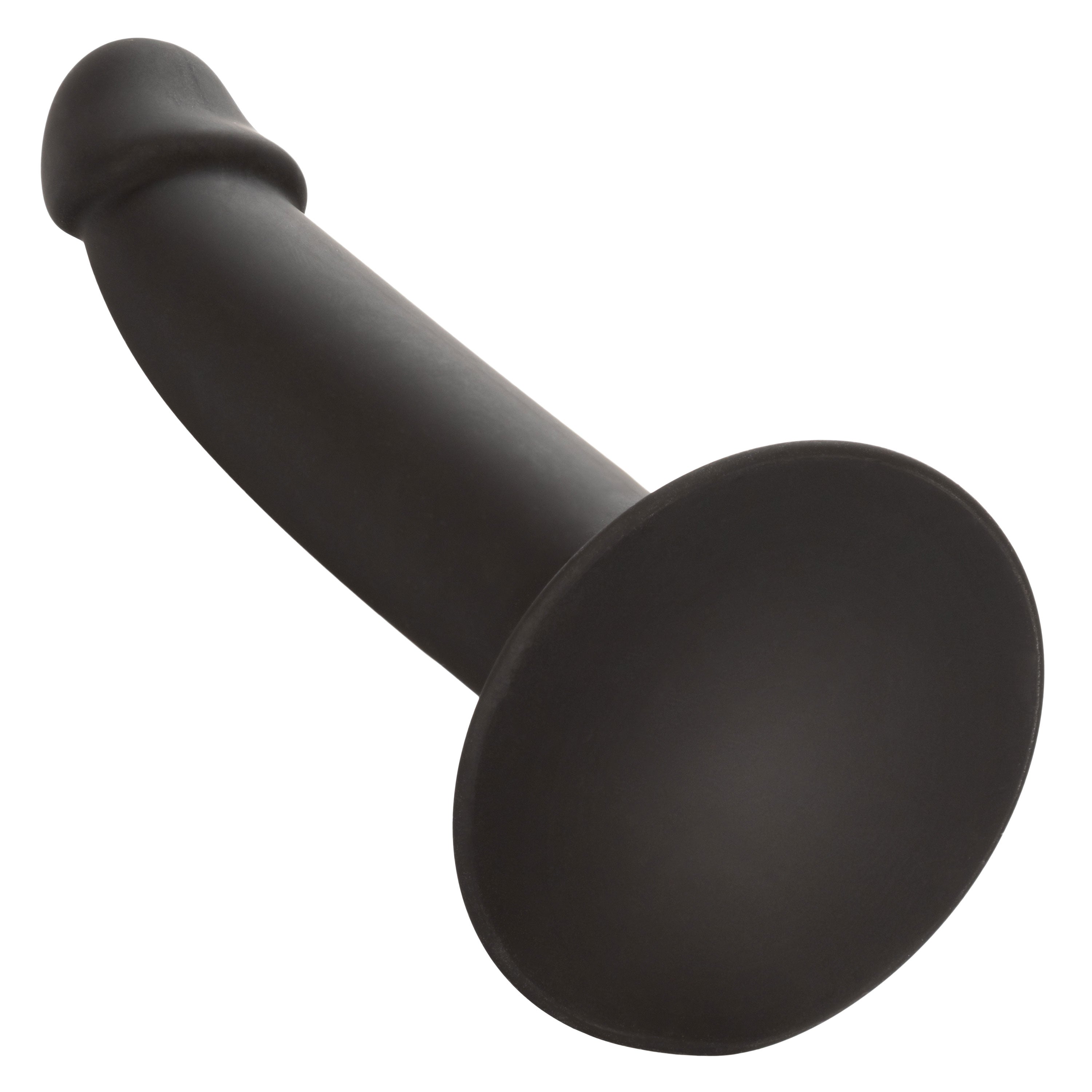 CalExotics Silicone Slim Anal Stud Black Slim Shaft with Suction Cup Base > Anal Range > Butt Plugs