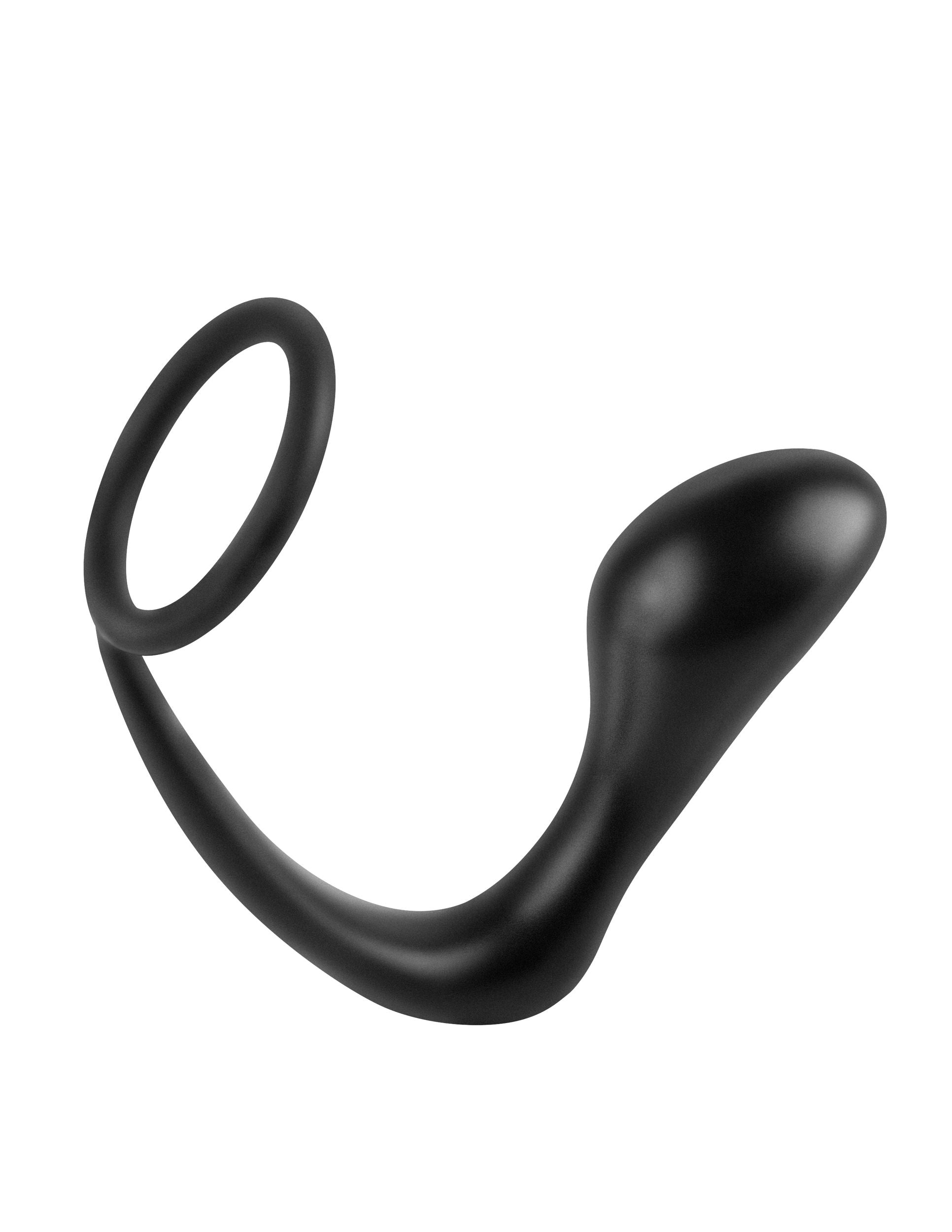 Anal Fantasy Collection Ass Gasm (Black) – Stretchy Silicone Cockring Plug Secondary image