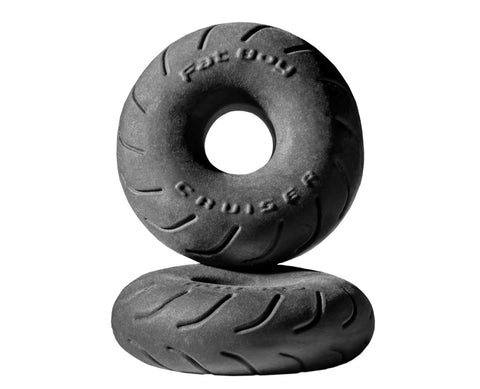 Cruiser Ring 2.5in SilaSkin Black for Ultimate Comfort Black COCK RINGS