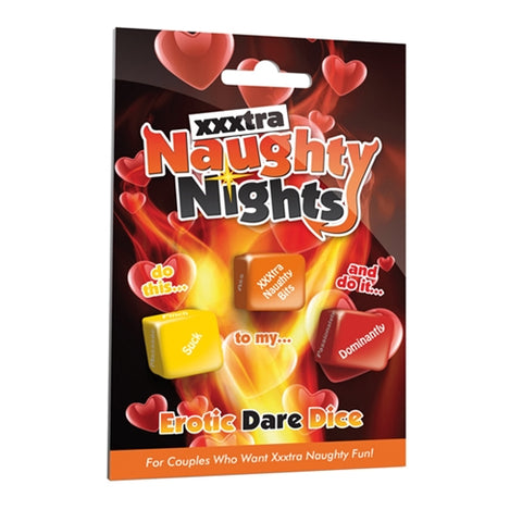 XXXtra Naughty Nights Dice - 3 Erotic Dare Dice Set Games