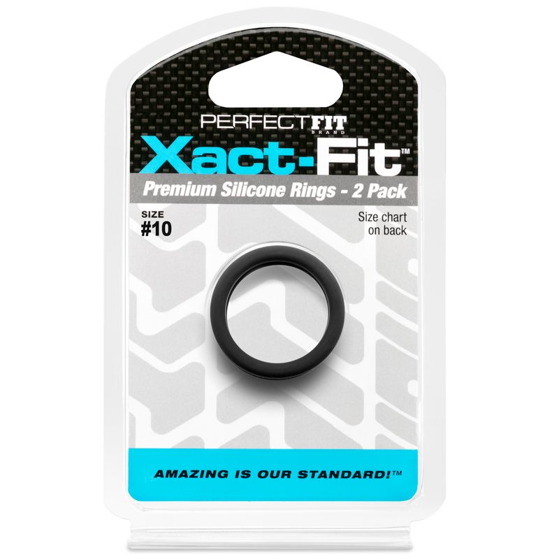 Xact-Fit #10 1in 2 Pk Precision Cock Ring Set COCK RINGS