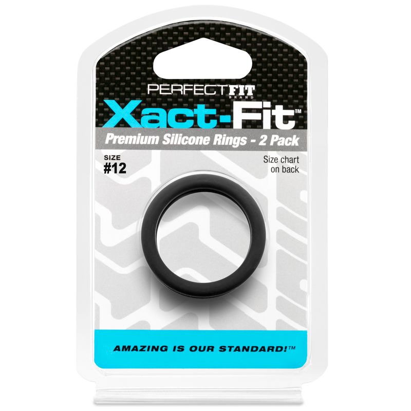 Xact-Fit #12 1.2in 2 Pk Precision Cock Ring Set COCK RINGS