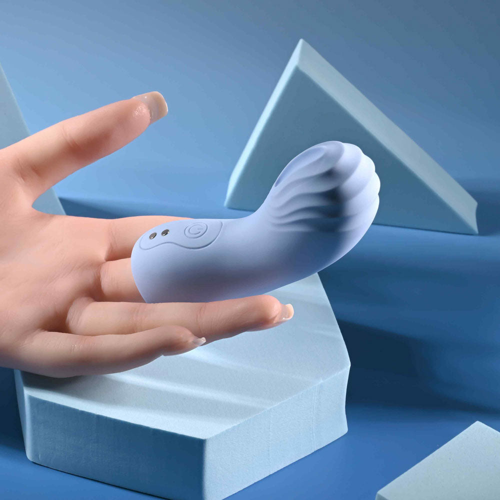 Selopa Good Point Hollow Vibrating Finger Stimulator Black Finger Stimulator