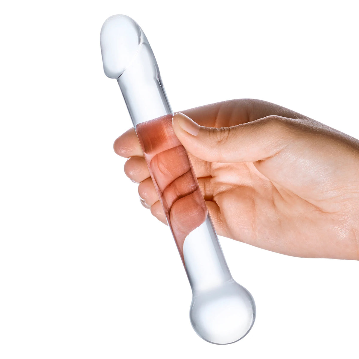 Glas 7 Inch Realistic Head Dildo – Glass Dildo > Glass > Dildos