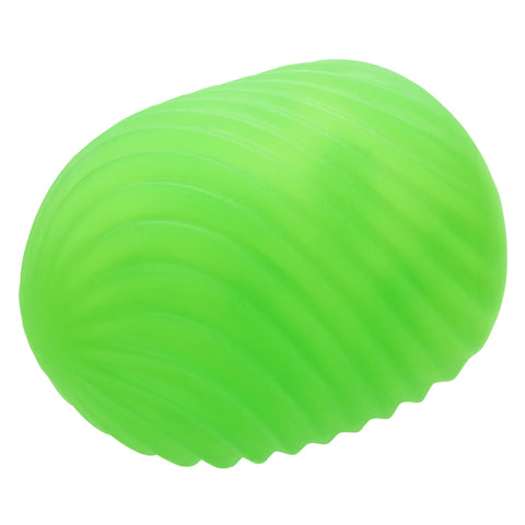 Pop Sock Textured Reversible Masturbator Soft Tight Stretchy Green Strokers - Cup|Egg