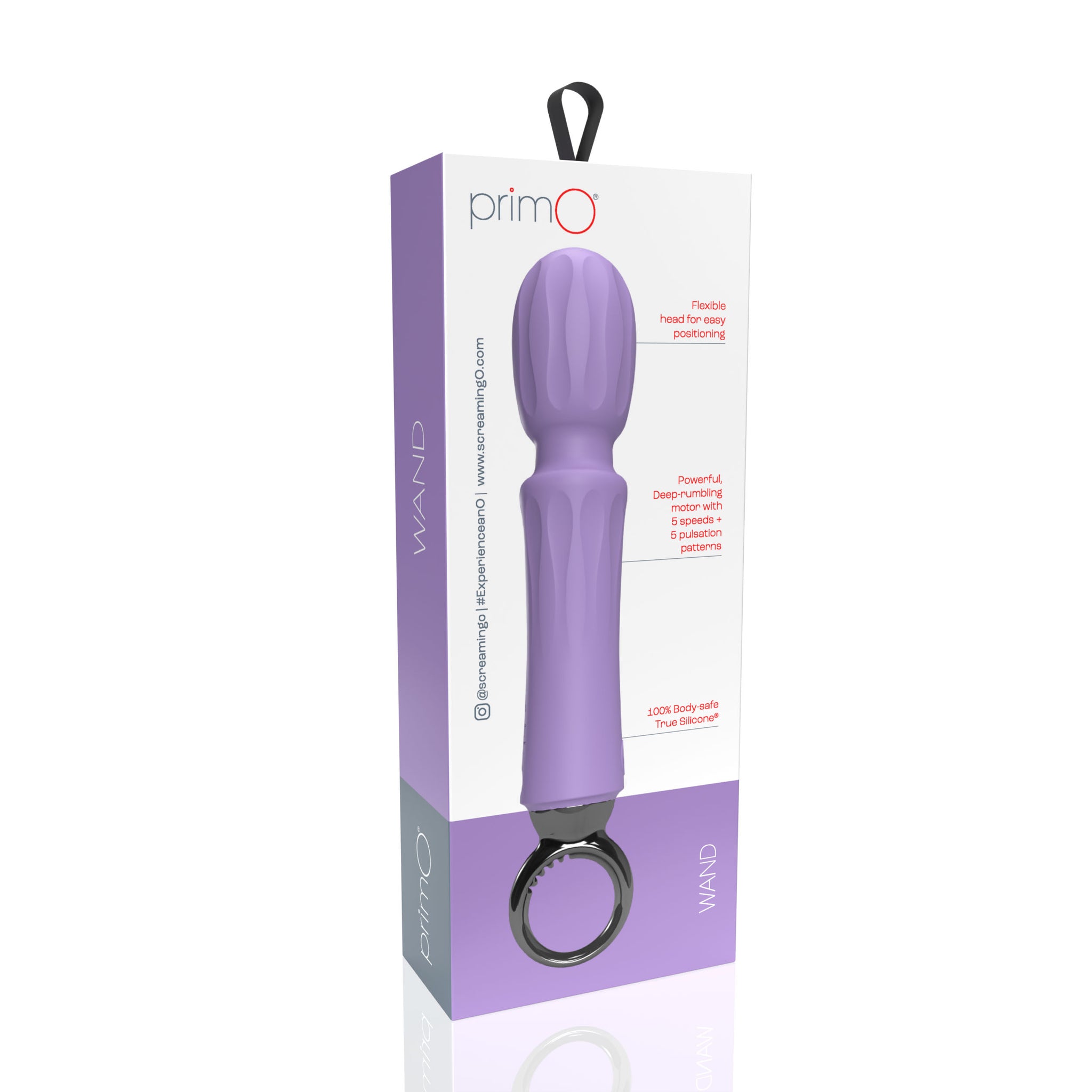 Screaming O PrimO Wand – Rechargeable Portable Wand Vibrator with 5+5 Vibration Functions > Sex Toys > Massage Wands