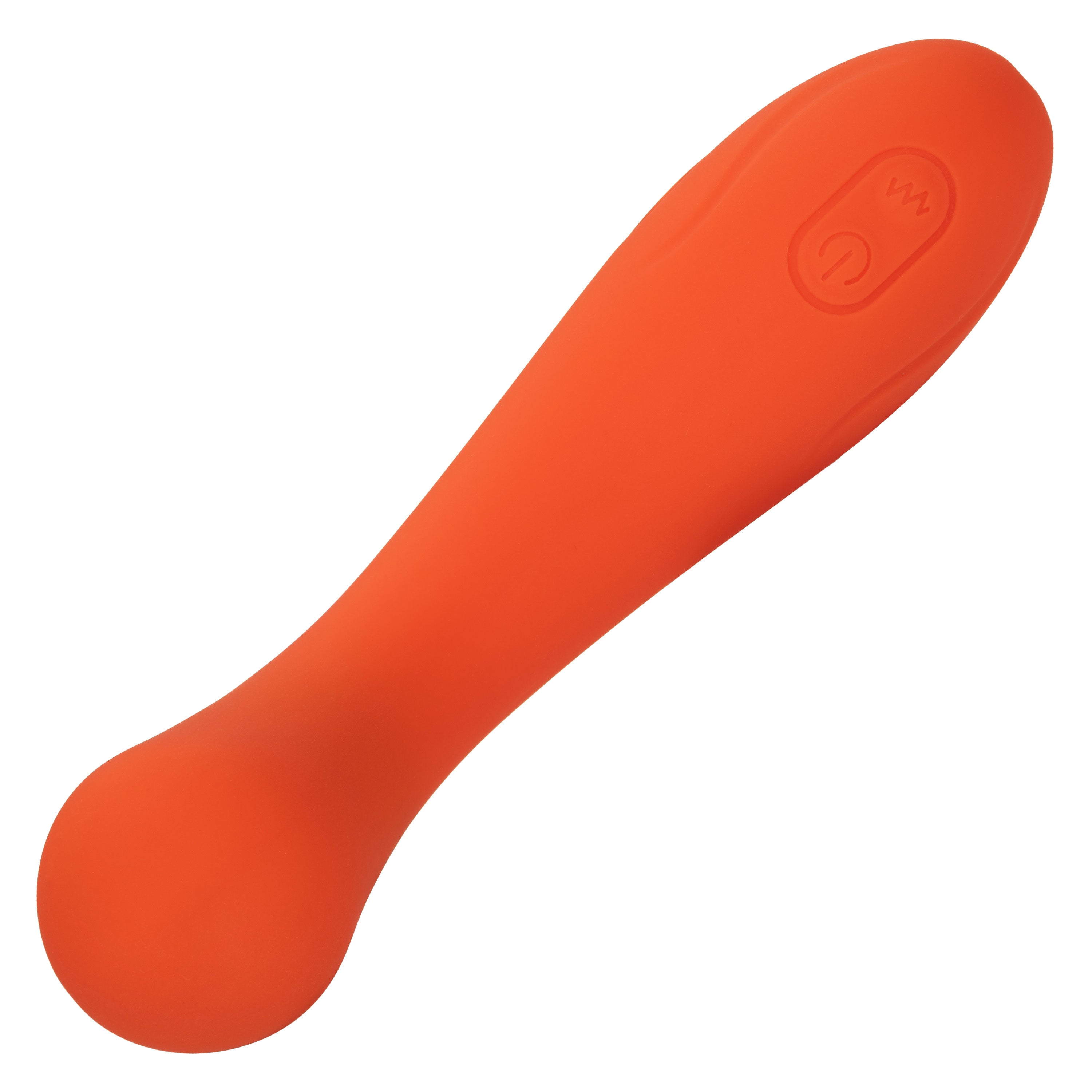 Stella Liquid Silicone G-Wand Vibrator in Orange with Flexible Neck and 12 Vibration Functions > Sex Toys For Ladies > G-Spot Vibrators