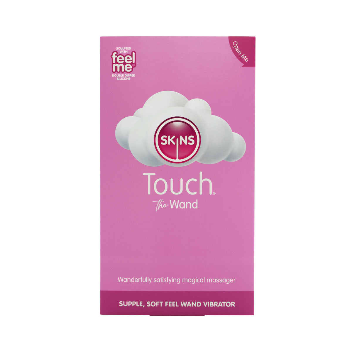 Skins Touch The Wand 165mm Silicone Rechargeable Wand Vibrator Pink > Vibrators > Standard Vibrators